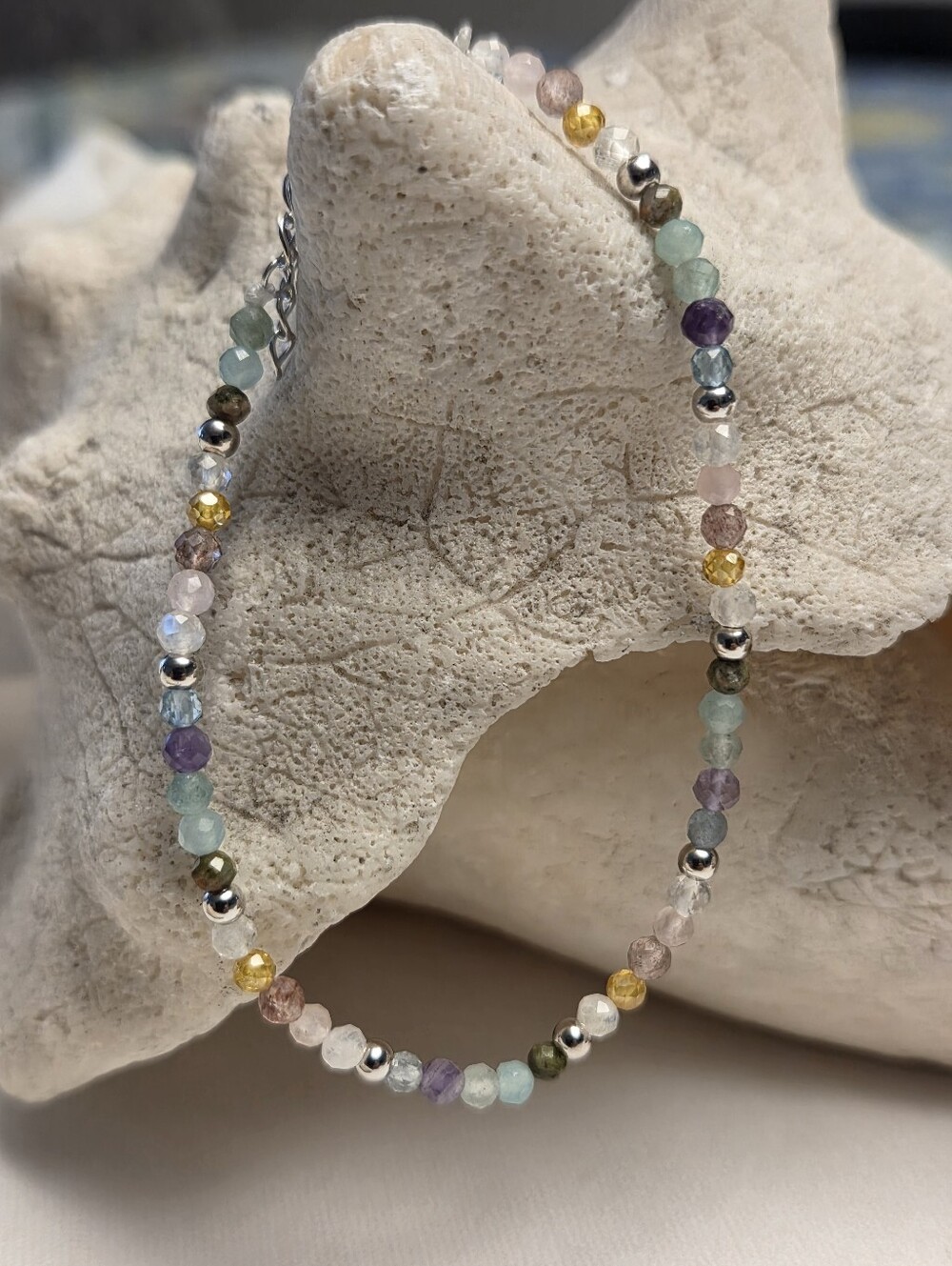 Sterling Silver and Semi-precious Gemstone Bracelet